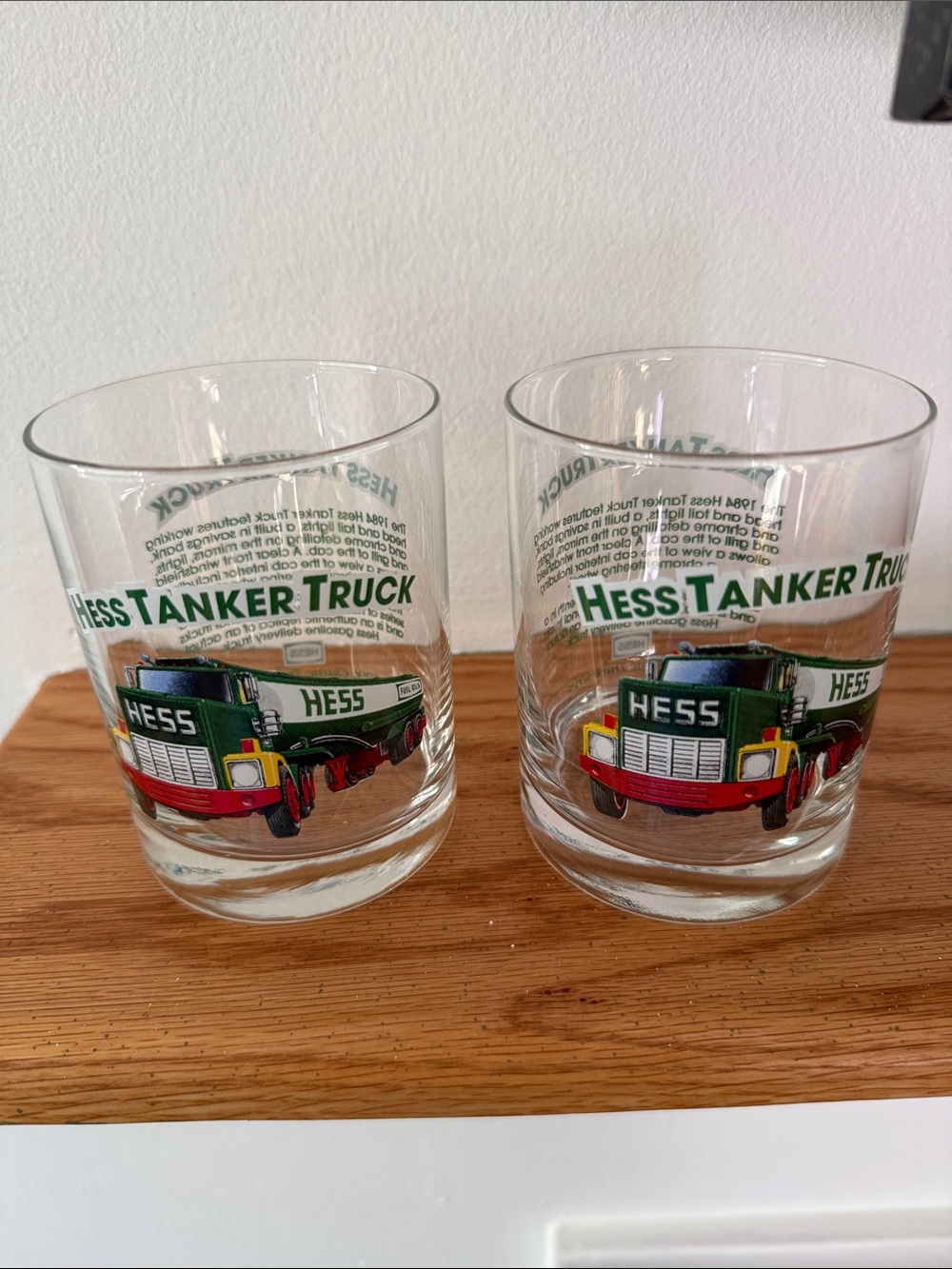 1966 Hess tanker truck glasses